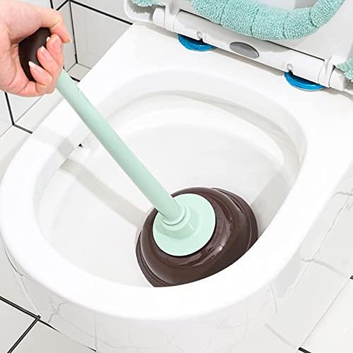 Cq Acrylic Toilet Brush and Plunger Set with Holder