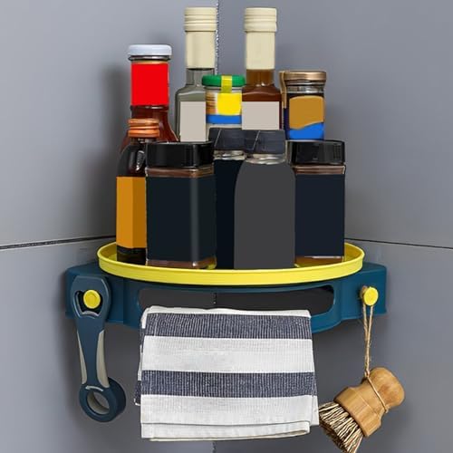 2 Pack Corner Shower Caddy 360 Rotating Rack