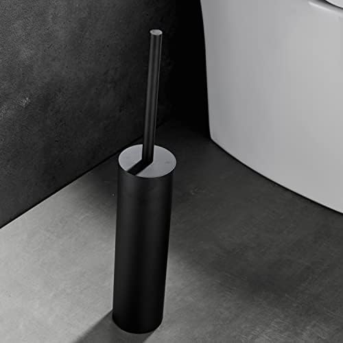 Luxury Freestanding Toilet Brush with Matte Black Finish