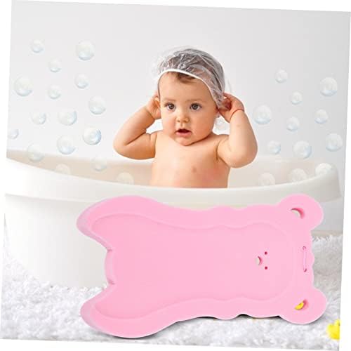 Hoement Baby Sponge Mat Non-Slip Bath Cushion Pink 1