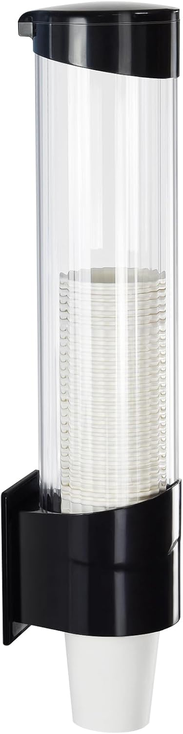 Samhe Medium Pull Cup Dispenser Black 16 Tube Length