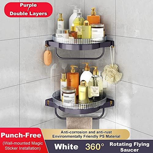 HEXEH Corner Shower Caddy Purple 1