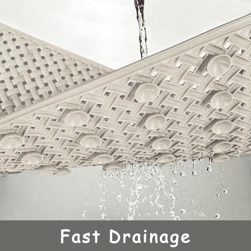 Fnnezkn Non-Slip Bathtub Mat with Suction Cups and Drain Holes