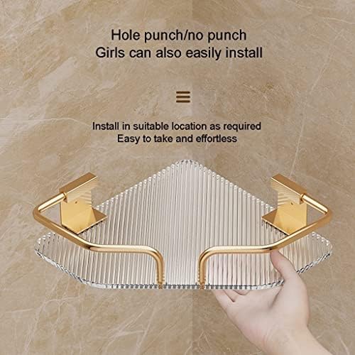 ANNBKA Gold Single Layer Shower Caddy Organizer