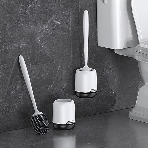 Lefree Toilet Brush Set with Ventilated Holder and Wall Mount Option
