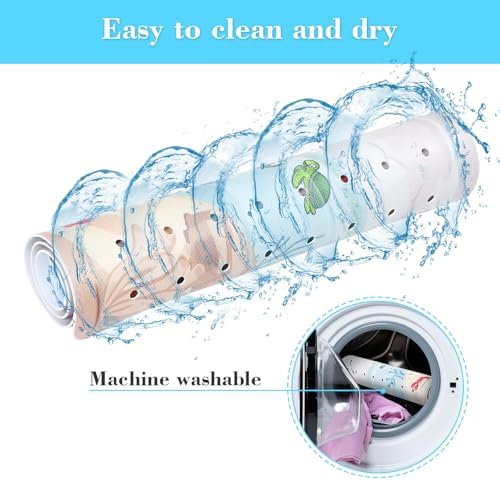 Secopad Baby Bath Mat with Suction Cups and Cartoon Design