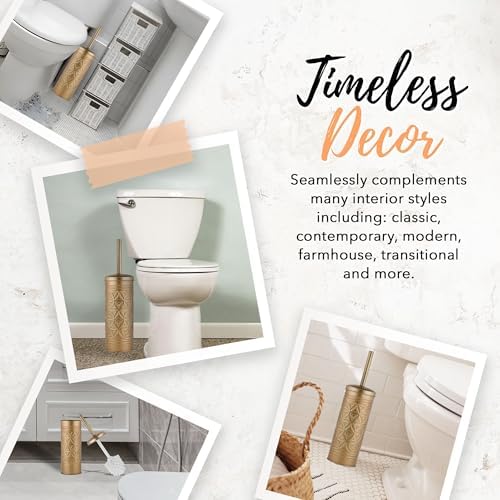 Autumn Alley Brushed Gold Toilet Brush Set