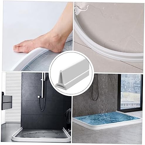 STOBOK Bendable Water Baffle Strip for Bathroom Wet Dry Separation