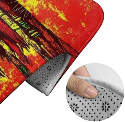 BoomDragon Anti-Slip Bathtub Mat with Cool Reggae Design