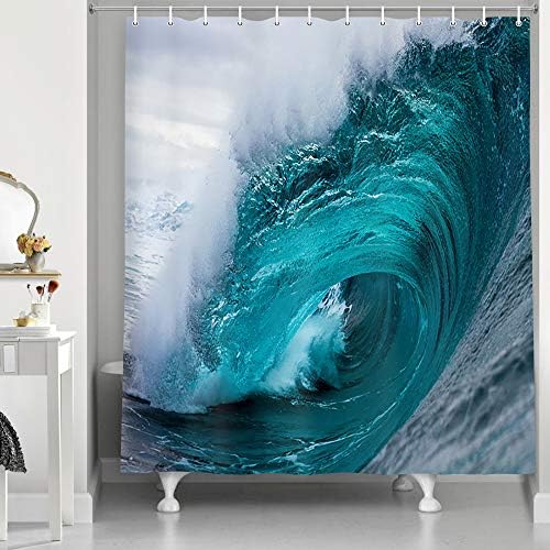 NYMB Aqua Ocean Seawater Shower Curtain 69X70in 1