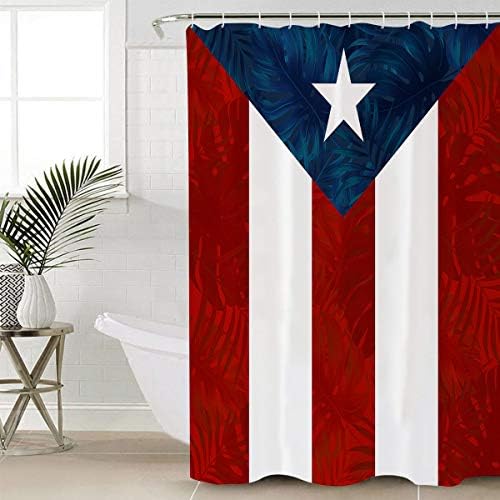 ZOE GARDEN Waterproof Shower Curtain Set with Hook 60x72
