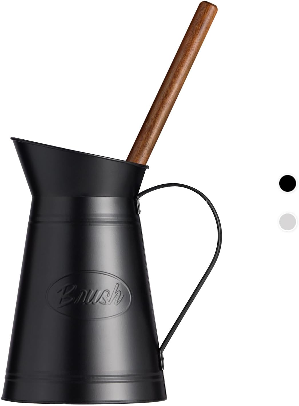 Farmhouse Toilet Brush with Metal Holder Set