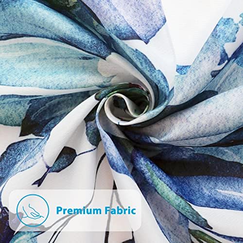 Extra Long Eucalyptus Leaves Shower Curtain 72x84 Inch