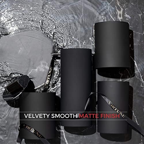 VIRTUNE Matte Black Bathroom Accessory Set 4 Pcs