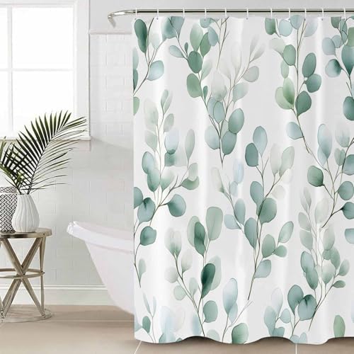 ZOE GARDEN Eucalyptus Shower Curtain Set 72x72