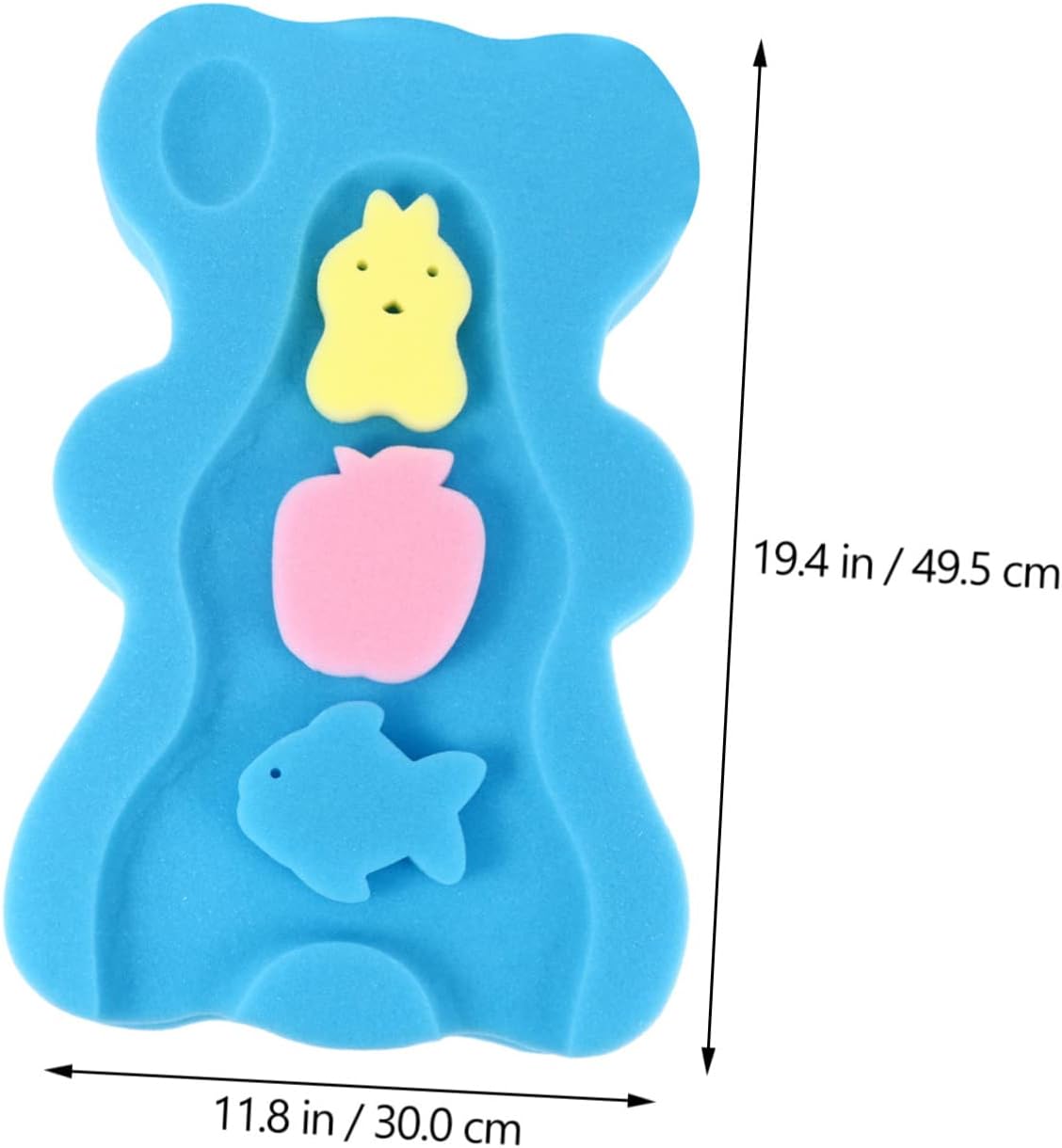 Abaodam Bath Sponge Cushion Non-Slip Mat for Kids