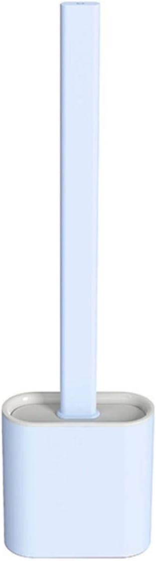 MBETA Soft Rubber Toilet Brush with Long Handle and Wall Hanging Design