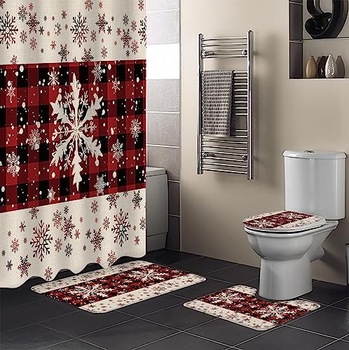 ZOE GARDEN Christmas Snowflake Bathroom Set