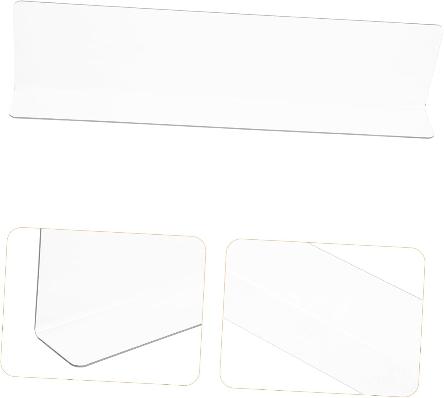 MUCKLILY Bathtub Water Barrier for Shower Corner Sink