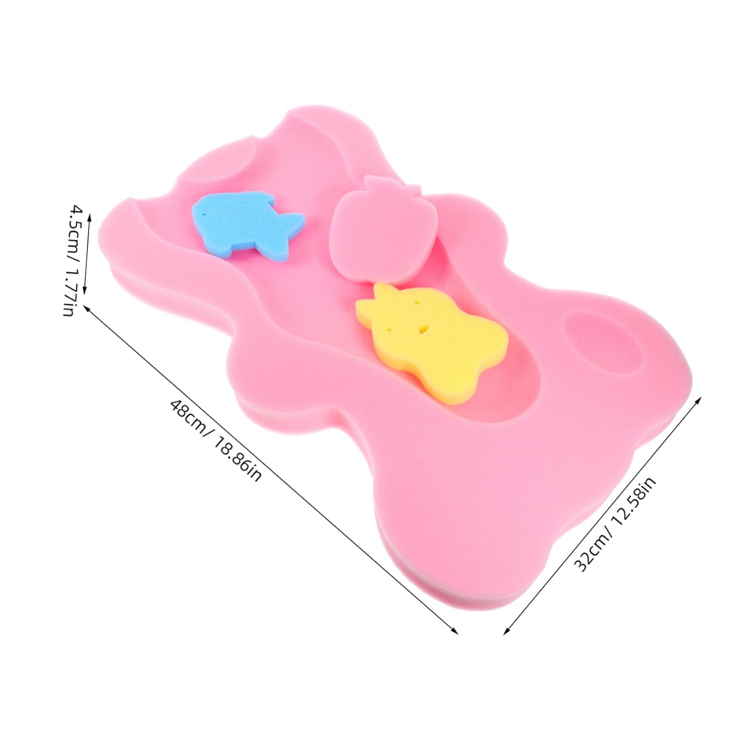 GALPADA Non-Slip Bath Cushion Mat for Newborn