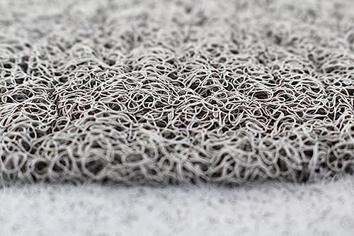 Splash Home Non-Slip Loofa Bathtub Mat 30x17 Inches PVC - Grey