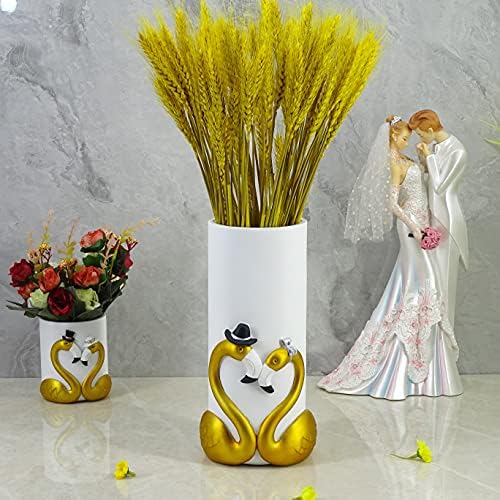 Elegant Royal Gold Flamingo Toilet Brush and Holder