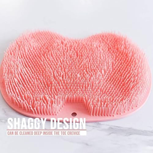 Non-Slip Back Bath Wash Pad - Quick-Dry Shower Foot Scrubber Mat 1