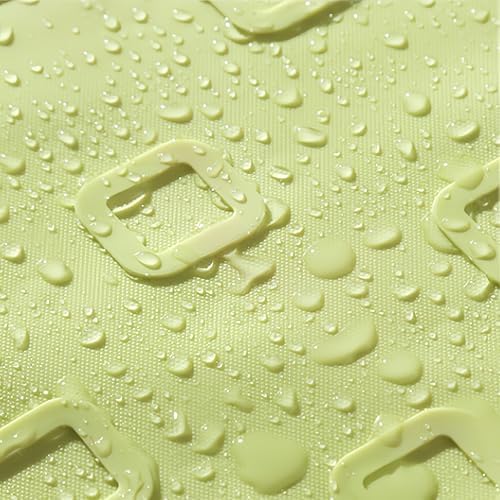Non Slip Bathtub Mat with Suction Cups Green Cartoon Alligator Pattern