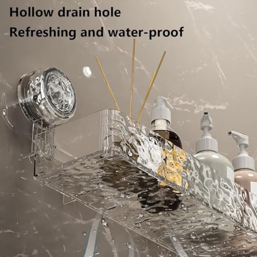 No Drill Shower Caddy with Suction Cups and Hooks