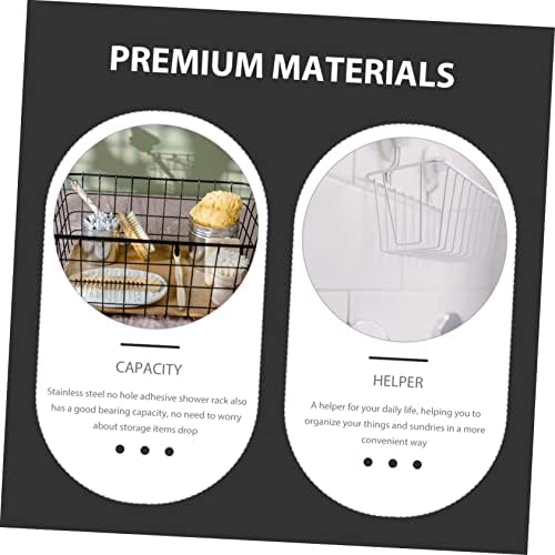 COSMEVIVI Stainless Steel Wall Mounted Shower Caddy