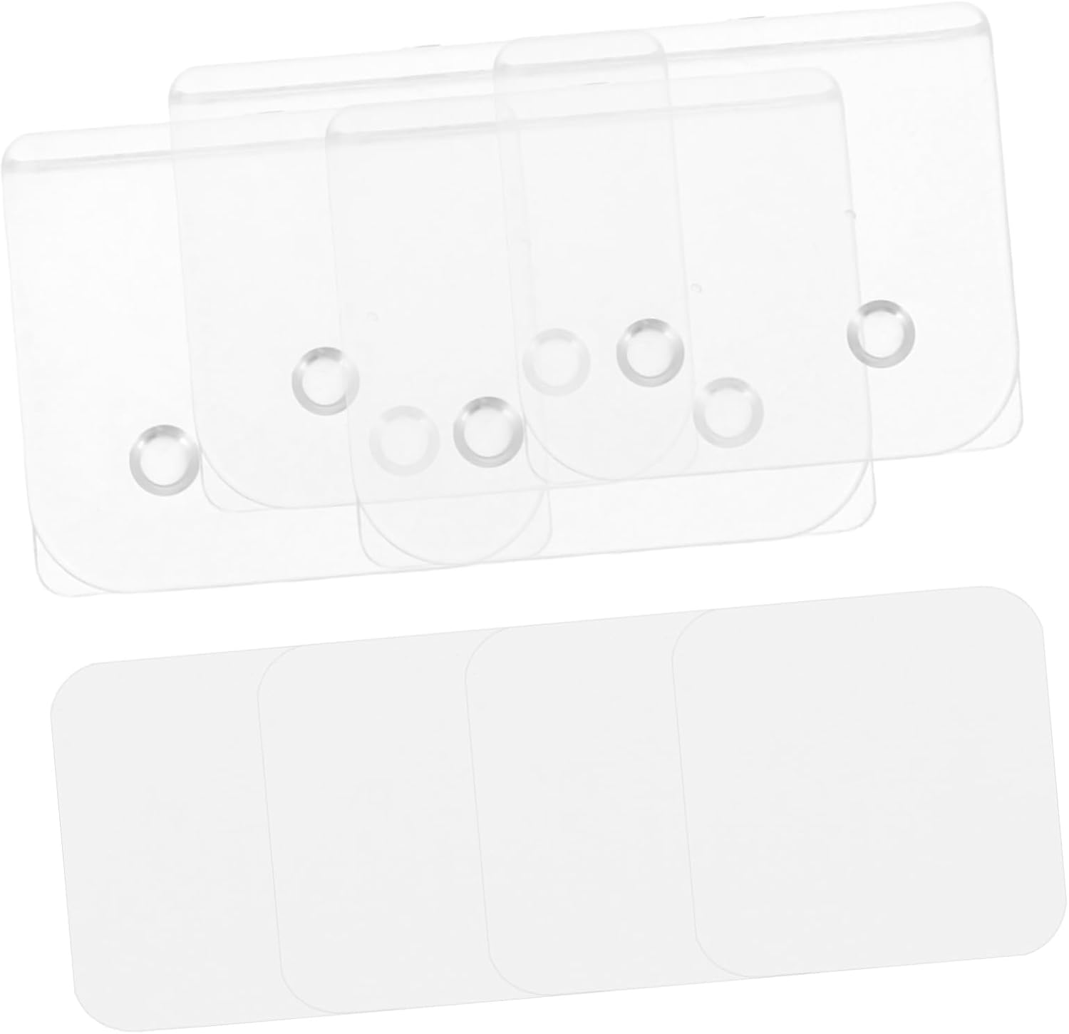 HEALLILY 4Pcs Transparent Shower Curtain Clips 1