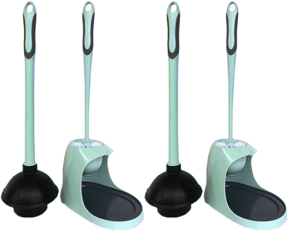 2-Piece Toilet Cleaner with Brush Caddy and Holder