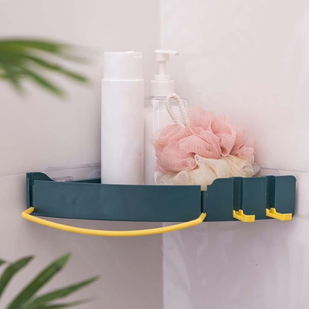 Shower Caddy with Drain Hole and Storage Blue 205x205CM