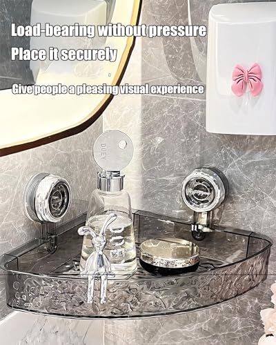 Raidley No Drill Clear Wall Caddy - Gray