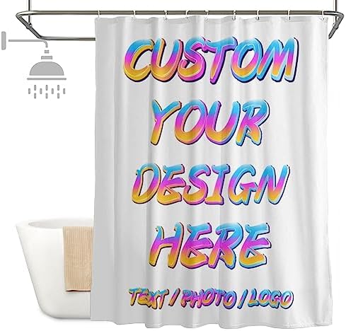 Custom Shower Curtain with Picture Photo Design for Bathroom