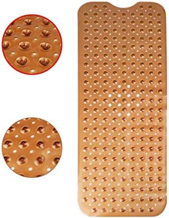 SOUGAO Extra Long Bath Mat 40x100cm Non Slip with Suction Cups