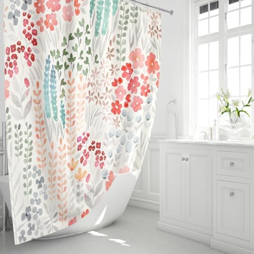MAYZUS Small Stall Shower Curtain Set 36x72 Inch