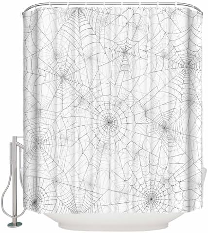 ZOE GARDEN Halloween Shower Curtain Set with Hook 72x84