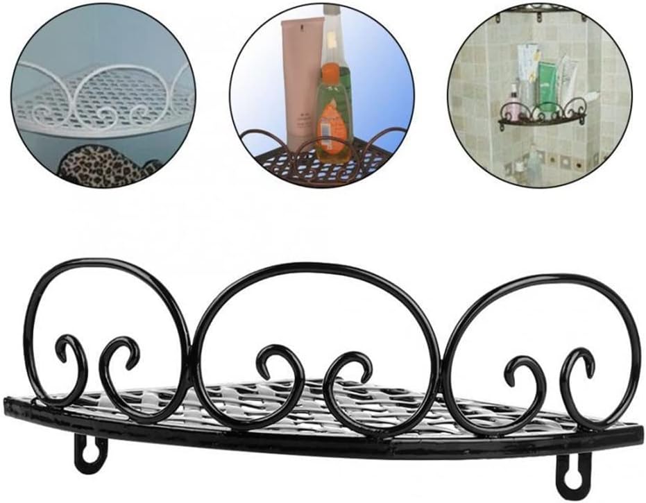 Shower Caddy Iron Art Triangle Wall Mount Storage Rack