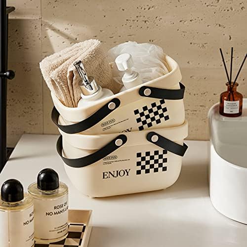 ASYWISH Home Shower Organizer Tote Basket with Handle