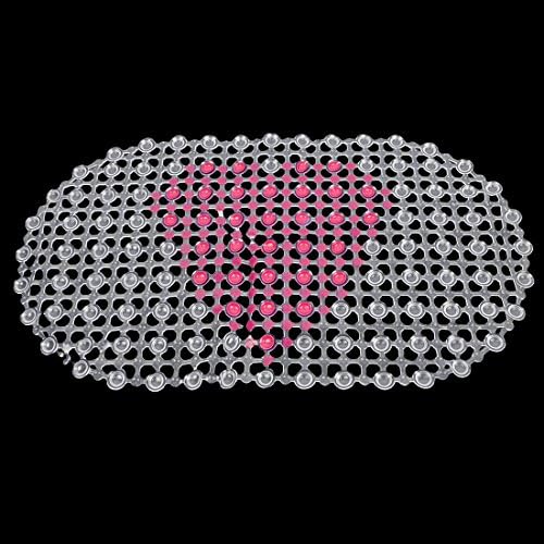 Soft Rubber Heart Print Bath Mat for Hotel and Home