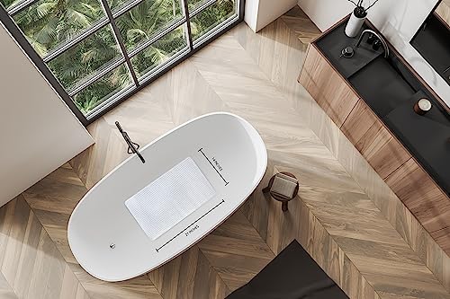 Splash Home Clear PVC Bathtub Mat Non-Slip