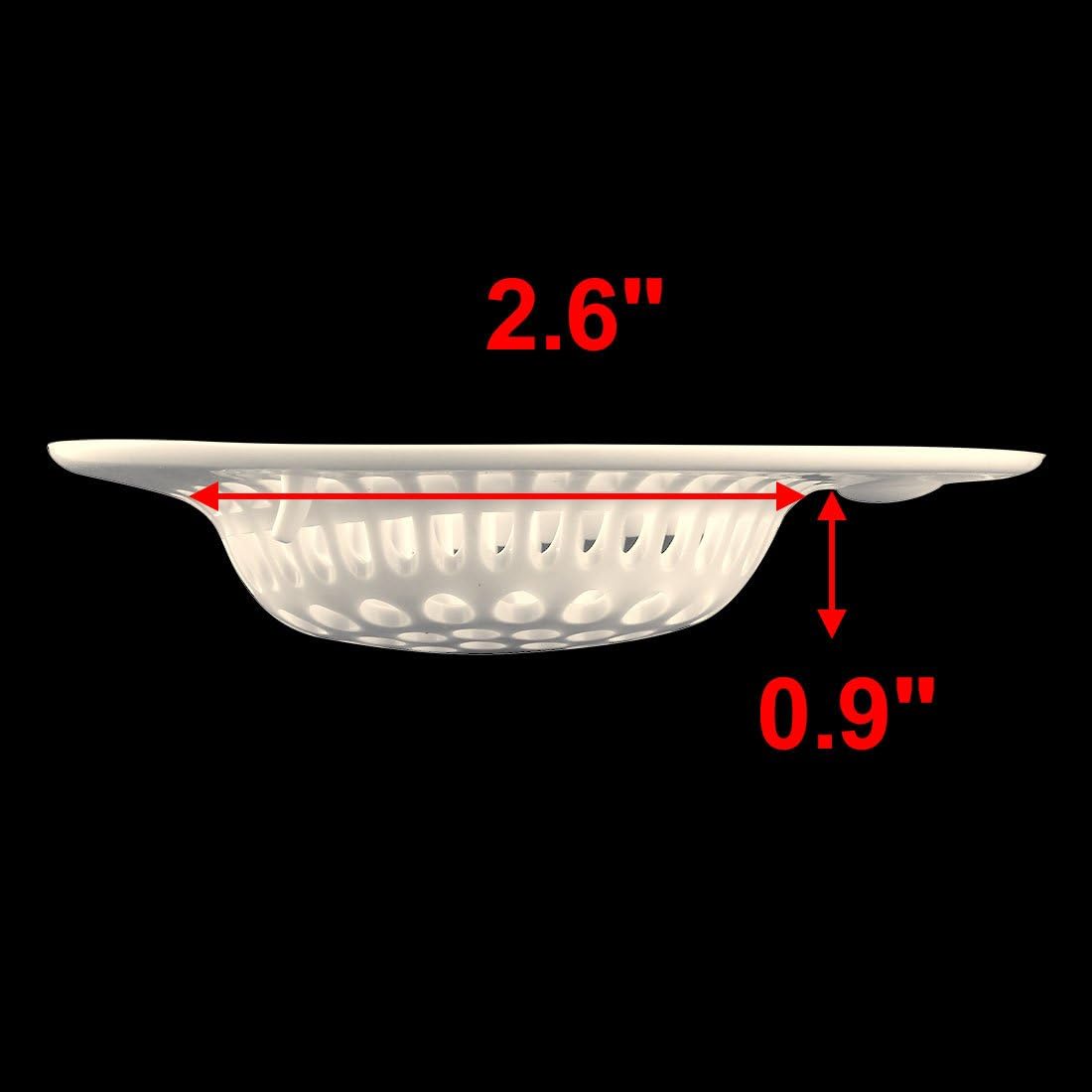 Qtqgoitem Soft Plastic Round Hair Stopper for Bathtub