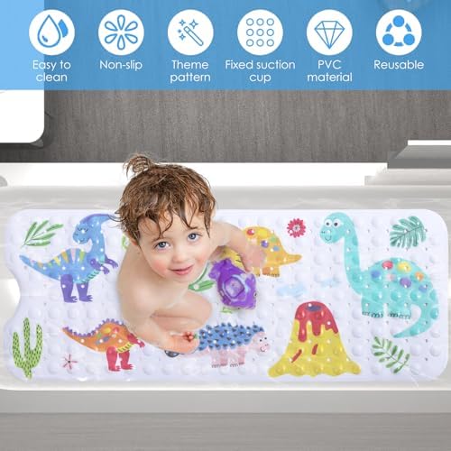 ZJRDYYK Anti Slip Dinosaur Park Bath Mat 40x16 Inch