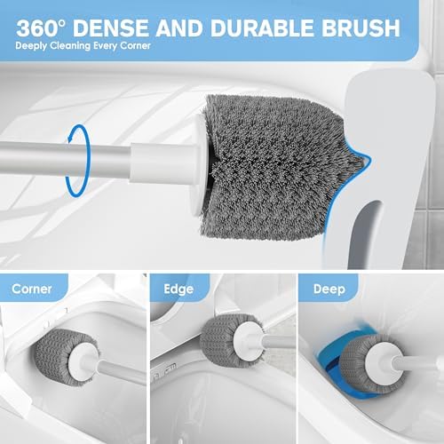 LOVLOY Toilet Brush with Automatic Holder and Tweezers 1