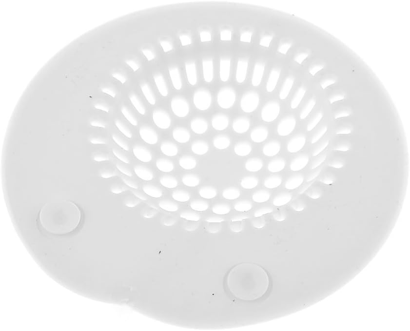 Qtqgoitem Soft Plastic Round Hair Stopper for Bathtub