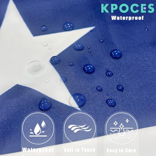 I Love USA 4th of July Flag Shower Curtain Set