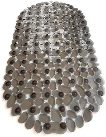 TIKE SMART Pebbles Non-Slip Bathtub Mat 27x14 Oval