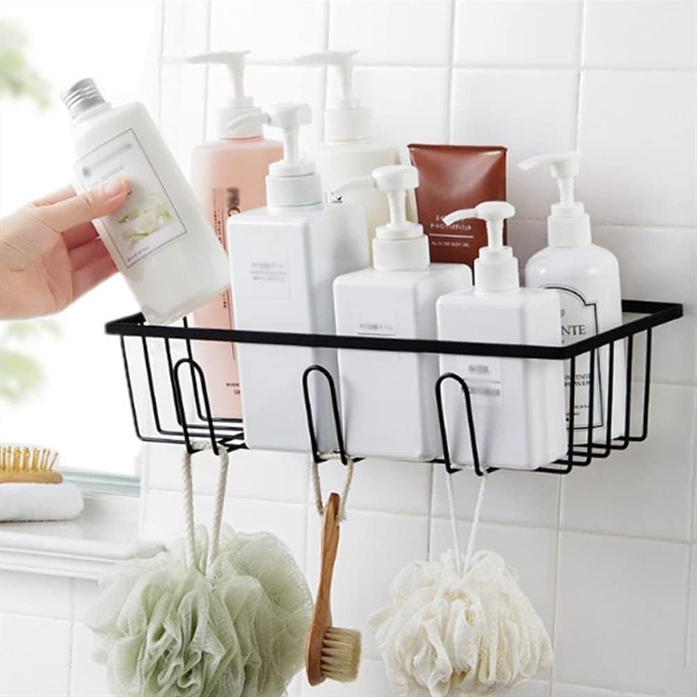 ANNBKA Shower Caddy with Vacuum Suction and Iron Hooks