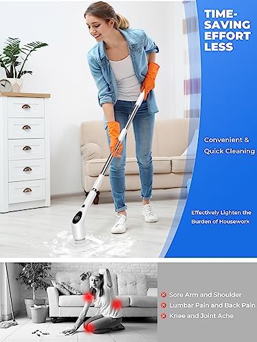 WYBQ Electric Spin Scrubber with Long Handle